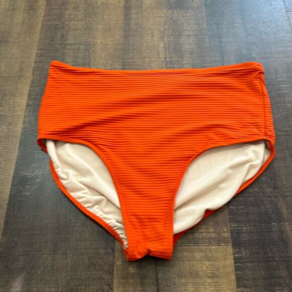 Albion Fit Groove Midi Orange Swim Bottoms Size XL - Picture 3 of 7